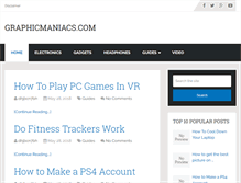 Tablet Screenshot of graphicmaniacs.com